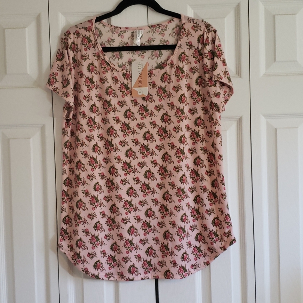 Honey and Lace Oakland Tee Tunic XL NWT